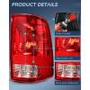 imageNilight Passenger Side Taillight Assembly for 2009 2010 2011 2012 2013 2014 2015 2016 2017 2018 Dodge Ram 1500 2500 3500 Rear Lamp Replacement OE Style wBulbs and Harness RightRedPassenger Side