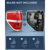 imageNilight Passenger Side Taillight Assembly for 2009 2010 2011 2012 2013 2014 Ford FF150 F150 Pickup Truck Right Rear Lamp Replacement OE Style Red Housing Tail lampChromeDriver Side