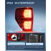 imageNilight Passenger Side Taillight Assembly for 2009 2010 2011 2012 2013 2014 Ford FF150 F150 Pickup Truck Right Rear Lamp Replacement OE Style Red Housing Tail lampBlackDriver Side