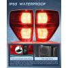 imageNilight Passenger Side Taillight Assembly for 2009 2010 2011 2012 2013 2014 Ford FF150 F150 Pickup Truck Right Rear Lamp Replacement OE Style Red Housing Tail lampBlackPair of Driver and Passenger Side