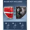 imageNilight Passenger Side Taillight Assembly for 2009 2010 2011 2012 2013 2014 Ford FF150 F150 Pickup Truck Right Rear Lamp Replacement OE Style Red Housing Tail lampChromePair of Driver and Passenger Side