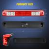 imageNilight Taillight Assembly Compatible with 1988 1989 1990 1991 1992 1993 1994 1995 1996 1997 1998 1999 Chevy GMC CK Suburban Blazer Tahoe Yukon 1999 2000 Silverado Sierra Cadillac EscaladeDark Red w3rd Brake Light