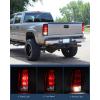 imageNilight Taillight Assembly Compatible with 1999 2000 2001 2002 2003 2004 2005 2006 GMC Sierra 19992002 Chevy Silverado Smoke Housing Rear Lamp Replacement Only Fits Fleetside ModelsRed Lens