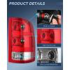 imageNilight Taillight Assembly Compatible with 2007 2008 2009 2010 2011 2012 2013 GMC Sierra 1500 2500HD 3500HD Rear Lamp Replacement OE Style Driver SidePassenger Side