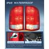 imageNilight Taillight Assembly Compatible with 2007 2008 2009 2010 2011 2012 2013 GMC Sierra 1500 2500HD 3500HD Rear Lamp Replacement OE Style Driver SidePair of Driver and Passenger Side