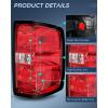 imageNilight Taillight Assembly Compatible with 2014 2015 2016 2017 2018 2019 Chevy Silverado 1500 2500 HD 3500 HD 20152019 GMC Sierra 3500HD 2019 Silverado 1500LD OE Style Rear Lamp ReplacementPair of Driver and Passenger Side