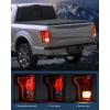 imageNilight Taillight Assembly Compatible with 2015 2016 2017 Ford F150 F150 Pickup Truck Taillight Rear Lamp Replacement OE Style Red Housing with Bulbs and Harness Driver SideDriver Side
