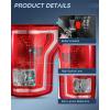 imageNilight Taillight Assembly Compatible with 2015 2016 2017 Ford F150 F150 Pickup Truck Taillight Rear Lamp Replacement OE Style Red Housing with Bulbs and Harness Driver SidePassenger Side