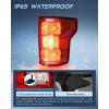 imageNilight Taillight Assembly Compatible with 2018 2019 2020 Ford F150 F150 Pickup Truck Rear Lamp Replacement OE Style Red Housing with Bulbs and Harness Driver and Passenger sidePassenger Side