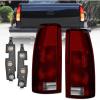 imageNilight Taillight Assembly Compatible with 1988 1989 1990 1991 1992 1993 1994 1995 1996 1997 1998 1999 Chevy GMC CK Suburban Blazer Tahoe Yukon 1999 2000 Silverado Sierra Cadillac EscaladeDark RedPair of Driver and Passenger Side