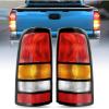 imageNilight Taillight Assembly Compatible with 1999 2000 2001 2002 2003 2004 2005 2006 GMC Sierra 19992002 Chevy Silverado Smoke Housing Rear Lamp Replacement Only Fits Fleetside ModelsBlack BorderPair