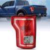 imageNilight Taillight Assembly Compatible with 2015 2016 2017 Ford F150 F150 Pickup Truck Taillight Rear Lamp Replacement OE Style Red Housing with Bulbs and Harness Driver SideDriver Side