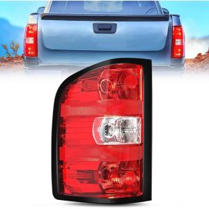 imageNilight Passenger Side Taillight Assembly for 2007 2008 2009 2010 2011 2012 2013 2013 2014 Chevy Silverado 1500 2500HD 3500HD 20072013 GMC Sierra 3500HD Rear Lamp wBulbs and HarnessRedDriver Side