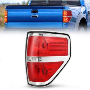 imageNilight Passenger Side Taillight Assembly for 2009 2010 2011 2012 2013 2014 Ford FF150 F150 Pickup Truck Right Rear Lamp Replacement OE Style Red Housing Tail lampChromePassenger Side