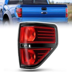 imageNilight Passenger Side Taillight Assembly for 2009 2010 2011 2012 2013 2014 Ford FF150 F150 Pickup Truck Right Rear Lamp Replacement OE Style Red Housing Tail lampBlackPassenger Side