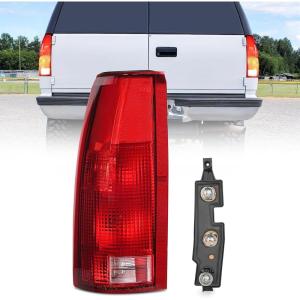 imageNilight Taillight Assembly Compatible with 1988 1989 1990 1991 1992 1993 1994 1995 1996 1997 1998 1999 Chevy GMC CK Suburban Blazer Tahoe Yukon 1999 2000 Silverado Sierra Cadillac EscaladeDriver Side