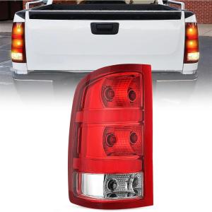 imageNilight Taillight Assembly Compatible with 2007 2008 2009 2010 2011 2012 2013 GMC Sierra 1500 2500HD 3500HD Rear Lamp Replacement OE Style Driver SideDriver Side
