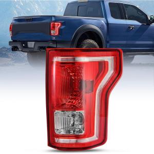 imageNilight Taillight Assembly Compatible with 2015 2016 2017 Ford F150 F150 Pickup Truck Taillight Rear Lamp Replacement OE Style Red Housing with Bulbs and Harness Driver SidePassenger Side