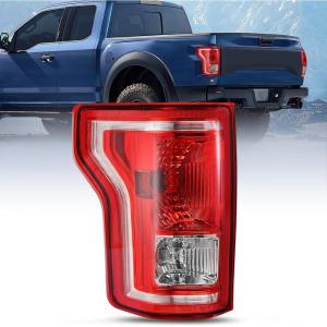 imageNilight Taillight Assembly Compatible with 2015 2016 2017 Ford F150 F150 Pickup Truck Taillight Rear Lamp Replacement OE Style Red Housing with Bulbs and Harness Driver SideDriver Side