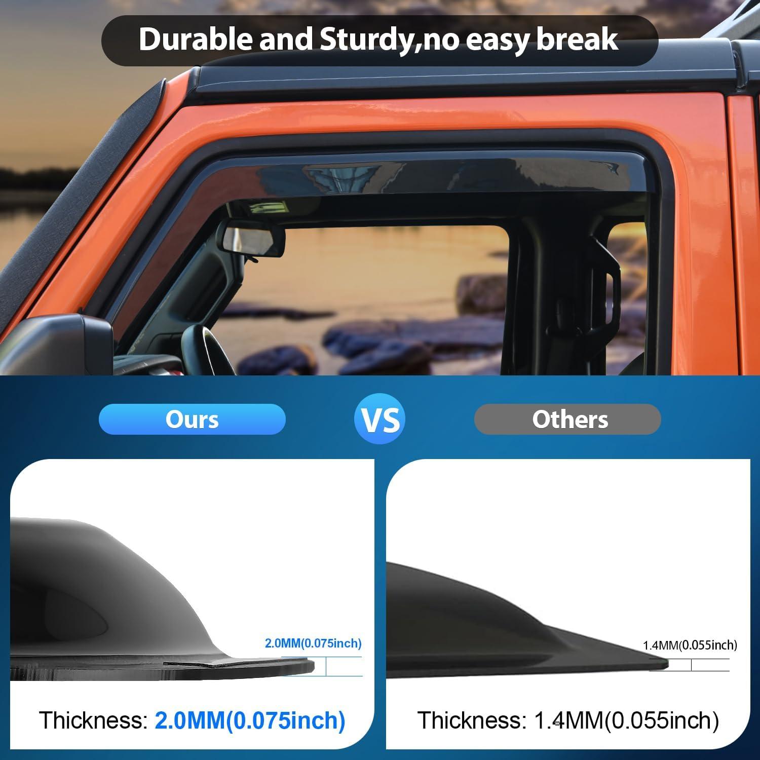 imageNilight Window Visor Compatible with Dodge Durango 2011 2012 2013 2014 2015 2016 2017 2018 2019 2020 2021 2022 2023 2024 in Channel Window Deflectors Rain Guards Acrylic4pcsRAM 1500 20192024 Crew Cab