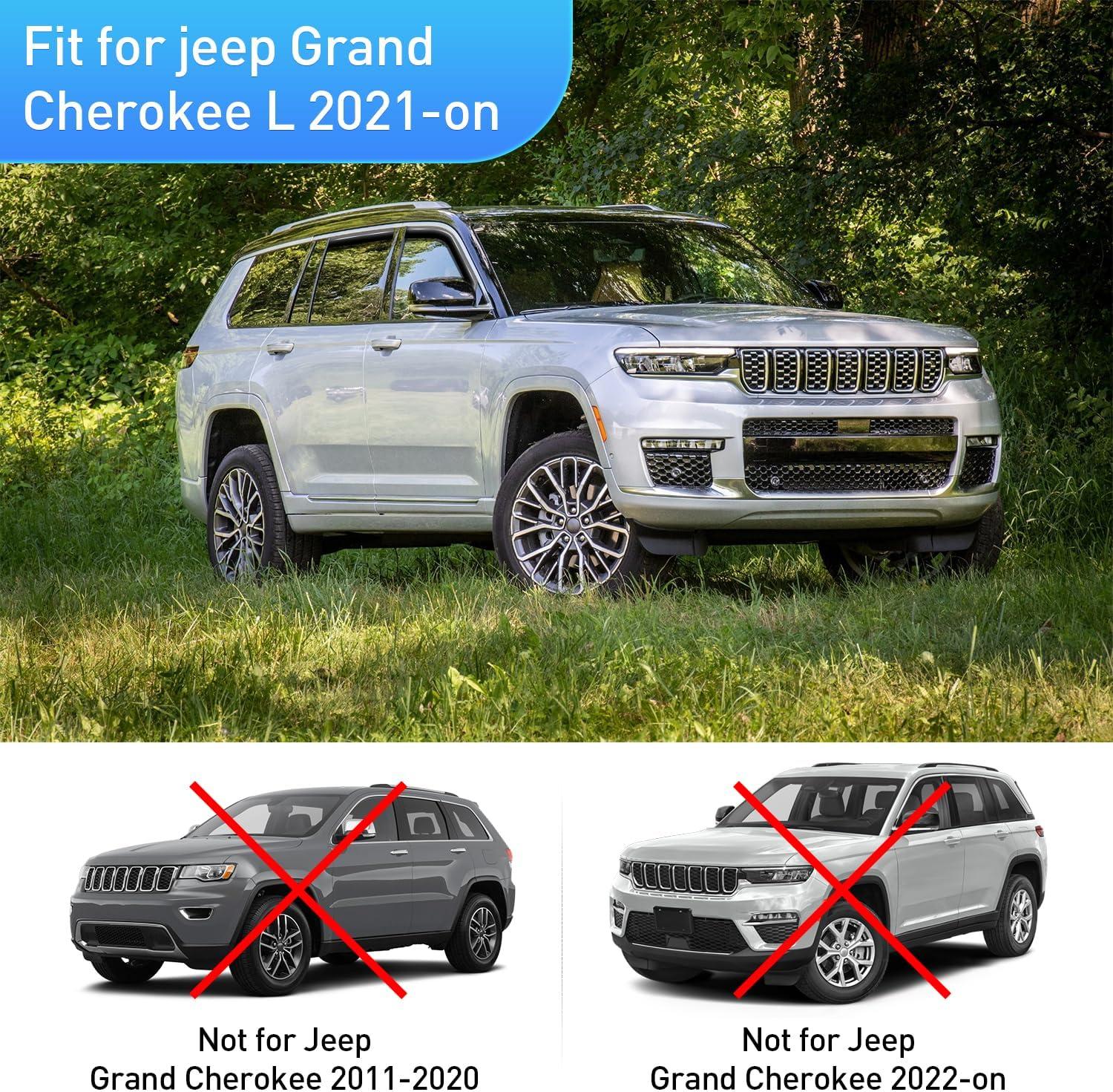 imageNilight Window Visor Compatible with Dodge Durango 2011 2012 2013 2014 2015 2016 2017 2018 2019 2020 2021 2022 2023 2024 in Channel Window Deflectors Rain Guards Acrylic4pcsGrand Cherokee L 20212024