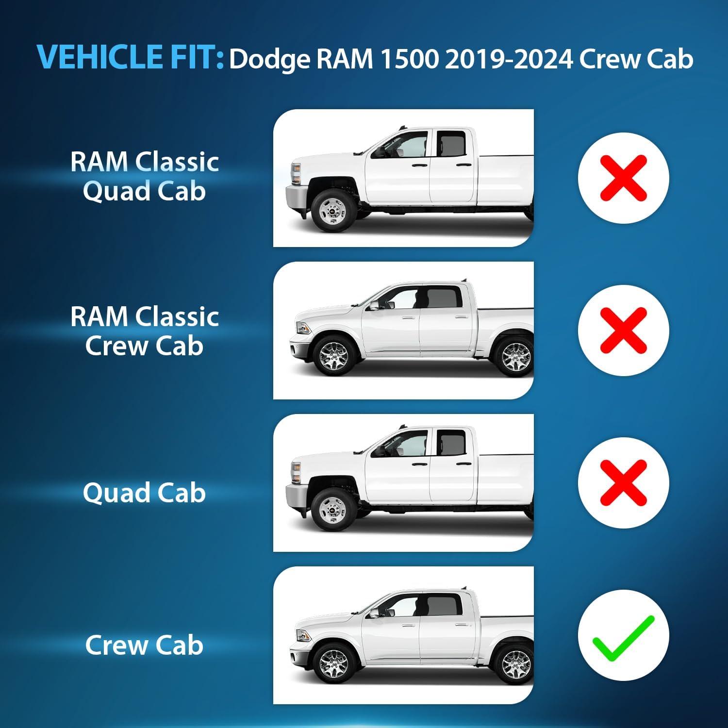 imageNilight Window Visor Compatible with Dodge Durango 2011 2012 2013 2014 2015 2016 2017 2018 2019 2020 2021 2022 2023 2024 in Channel Window Deflectors Rain Guards Acrylic4pcsRAM 1500 20192024 Crew Cab