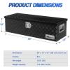 imageNilight 39 Inch Truck Tool Box Heavy Duty Aluminum Stripes Plated Pick Up Truck Bed Toolboxes 39quotx13quotx10quot Waterproof Storage Organizer for Bed of Truck RV Trailer with Side Handle Lock Keys Black39x13x10