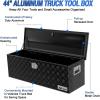 imageNilight 39 Inch Truck Tool Box Heavy Duty Aluminum Stripes Plated Pick Up Truck Bed Toolboxes 39quotx13quotx10quot Waterproof Storage Organizer for Bed of Truck RV Trailer with Side Handle Lock Keys Black44x15x15