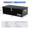 imageNilight 39 Inch Truck Tool Box Heavy Duty Aluminum Stripes Plated Pick Up Truck Bed Toolboxes 39quotx13quotx10quot Waterproof Storage Organizer for Bed of Truck RV Trailer with Side Handle Lock Keys Black30x13x96