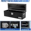 imageNilight 39 Inch Truck Tool Box Heavy Duty Aluminum Stripes Plated Pick Up Truck Bed Toolboxes 39quotx13quotx10quot Waterproof Storage Organizer for Bed of Truck RV Trailer with Side Handle Lock Keys Black39x13x10