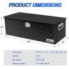 imageNilight 39 Inch Truck Tool Box Heavy Duty Aluminum Stripes Plated Pick Up Truck Bed Toolboxes 39quotx13quotx10quot Waterproof Storage Organizer for Bed of Truck RV Trailer with Side Handle Lock Keys Black44x15x15