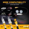imageNilight Cylinder Leak Down Tester Gasoline Engine Compression Dual Gauge Leakdown Detector Automotive Tool Set with 10 12 14mm Spark Plugs5pcs Leak Down Tester