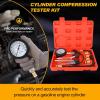 imageNilight Cylinder Leak Down Tester Gasoline Engine Compression Dual Gauge Leakdown Detector Automotive Tool Set with 10 12 14mm Spark Plugs9pcs