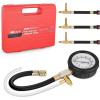 imageNilight Fuel Pressure Gauge Tester Kit 0100 PSI Fuel Injection Pump Pressure Gauge Petrol Engine Diagnostic Tester for Car Truck Motorcycle SUV ATV RV 9PCSBasic A