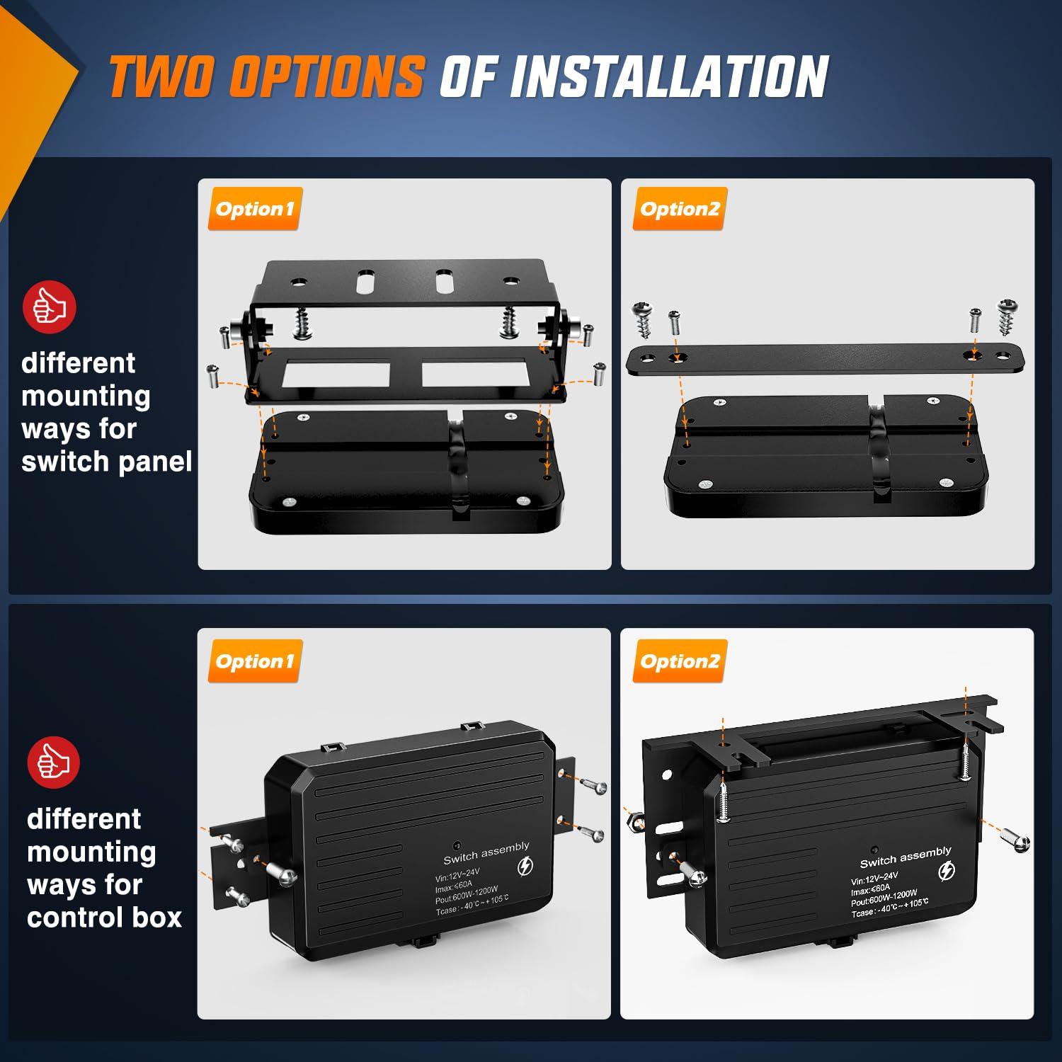 imageNilight 6 Gang Switch Panel Universal Circuit Control Relay System with Fuse Wiring Harness Automatic Dimmable ONOff LED Pod for Cars Trucks Boats ATV UTV SUVRed
