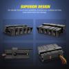imageNilight  6 Gang Rocker Switch Box SPST Toggle Switch Panel 12V 24V 20A Switch Panel 60Amp Max for Automotive Cars Vehicles Boats RVs Campers SUVs4 Gang Switch Box