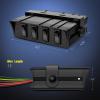 imageNilight  6 Gang Rocker Switch Box SPST Toggle Switch Panel 12V 24V 20A Switch Panel 60Amp Max for Automotive Cars Vehicles Boats RVs Campers SUVs4 Gang Switch Box