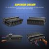 imageNilight  6 Gang Rocker Switch Box SPST Toggle Switch Panel 12V 24V 20A Switch Panel 60Amp Max for Automotive Cars Vehicles Boats RVs Campers SUVs6 Gang Switch Box