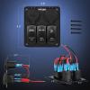 imageNilight  Gang Rocker Switch Panel with USB Charger and Cigarette Lighter 12V 24V Toggle LED Light Bar Rear Lights Rock Switches for Cars Rvs Trucks3 Gang USBCigar Lighter Socket