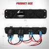 imageNilight 4 in 1 Outlet Socket Panel 12V DC 48A Dual USB 12 Volt Cigarette Lighter LED Voltmeter ON Off Rocker Toggle Switch for Marine Boat Truck CarBlue