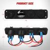 imageNilight 4 in 1 Outlet Socket Panel 12V DC 48A Dual USB 12 Volt Cigarette Lighter LED Voltmeter ON Off Rocker Toggle Switch for Marine Boat Truck CarGreen