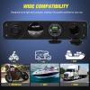 imageNilight 4 in 1 Outlet Socket Panel 12V DC 48A Dual USB 12 Volt Cigarette Lighter LED Voltmeter ON Off Rocker Toggle Switch for Marine Boat Truck CarType C  USB Blue