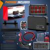imageNilight 6 Gang Switch Panel Universal Circuit Control Relay System with Fuse Wiring Harness Automatic Dimmable ONOff LED Pod for Cars Trucks Boats ATV UTV SUVRed