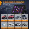 imageNilight 6 Gang Switch Panel Universal Circuit Control Relay System with Fuse Wiring Harness Automatic Dimmable ONOff LED Pod for Cars Trucks Boats ATV UTV SUVRGB