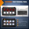 imageNilight 6 Gang Switch Panel Universal Circuit Control Relay System with Fuse Wiring Harness Automatic Dimmable ONOff LED Pod for Cars Trucks Boats ATV UTV SUVRed