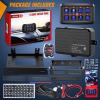 imageNilight 6 Gang Switch Panel Universal Circuit Control Relay System with Fuse Wiring Harness Automatic Dimmable ONOff LED Pod for Cars Trucks Boats ATV UTV SUVBlue