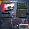 imageNilight 6 Gang Switch Panel Universal Circuit Control Relay System with Fuse Wiring Harness Automatic Dimmable ONOff LED Pod for Cars Trucks Boats ATV UTV SUVGreen