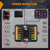imageNilight 6 Gang Switch Panel Universal Circuit Control Relay System with Fuse Wiring Harness Automatic Dimmable ONOff LED Pod for Cars Trucks Boats ATV UTV SUVRGB