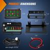 imageNilight 6 Gang Switch Panel Universal Circuit Control Relay System with Fuse Wiring Harness Automatic Dimmable ONOff LED Pod for Cars Trucks Boats ATV UTV SUVGreen