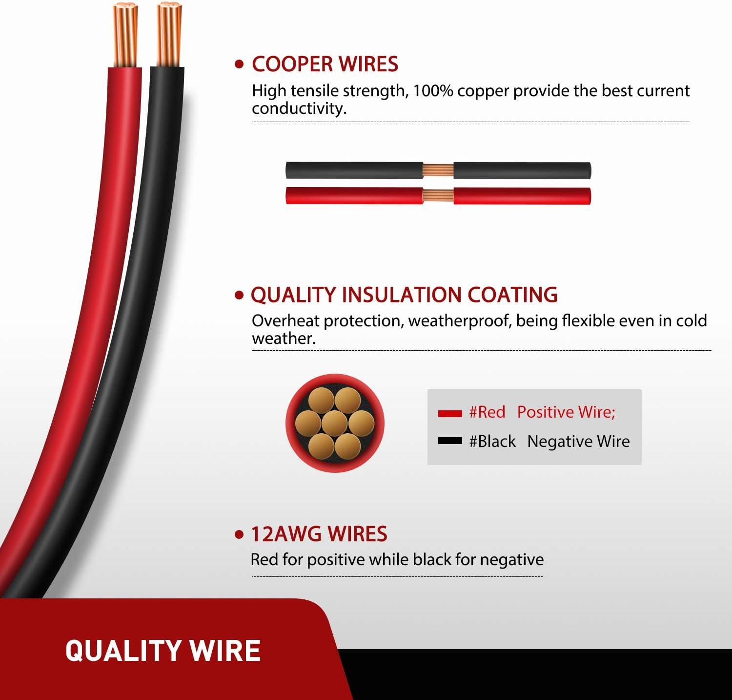 imageNilight  10040W 2 Pack 12AWG SAE Power Socket Sidewall Port Solar Panel Flush Mount Connector Plug 2Pin SAE Cable with 8 Screws for Solar Generator Battery Charger